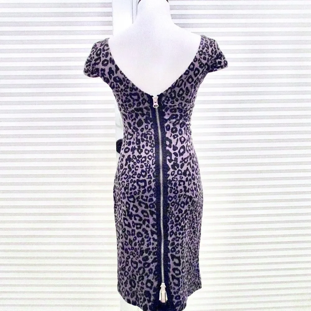 BB Dakota Fitted Leopard Dress